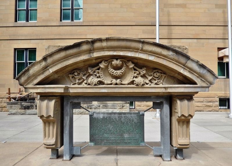 Site of Calgary's Original Court House Marker image. Click for full size.