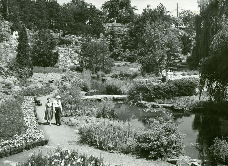Royal Botanical Gardens Rock Garden in 1950 image. Click for full size.
