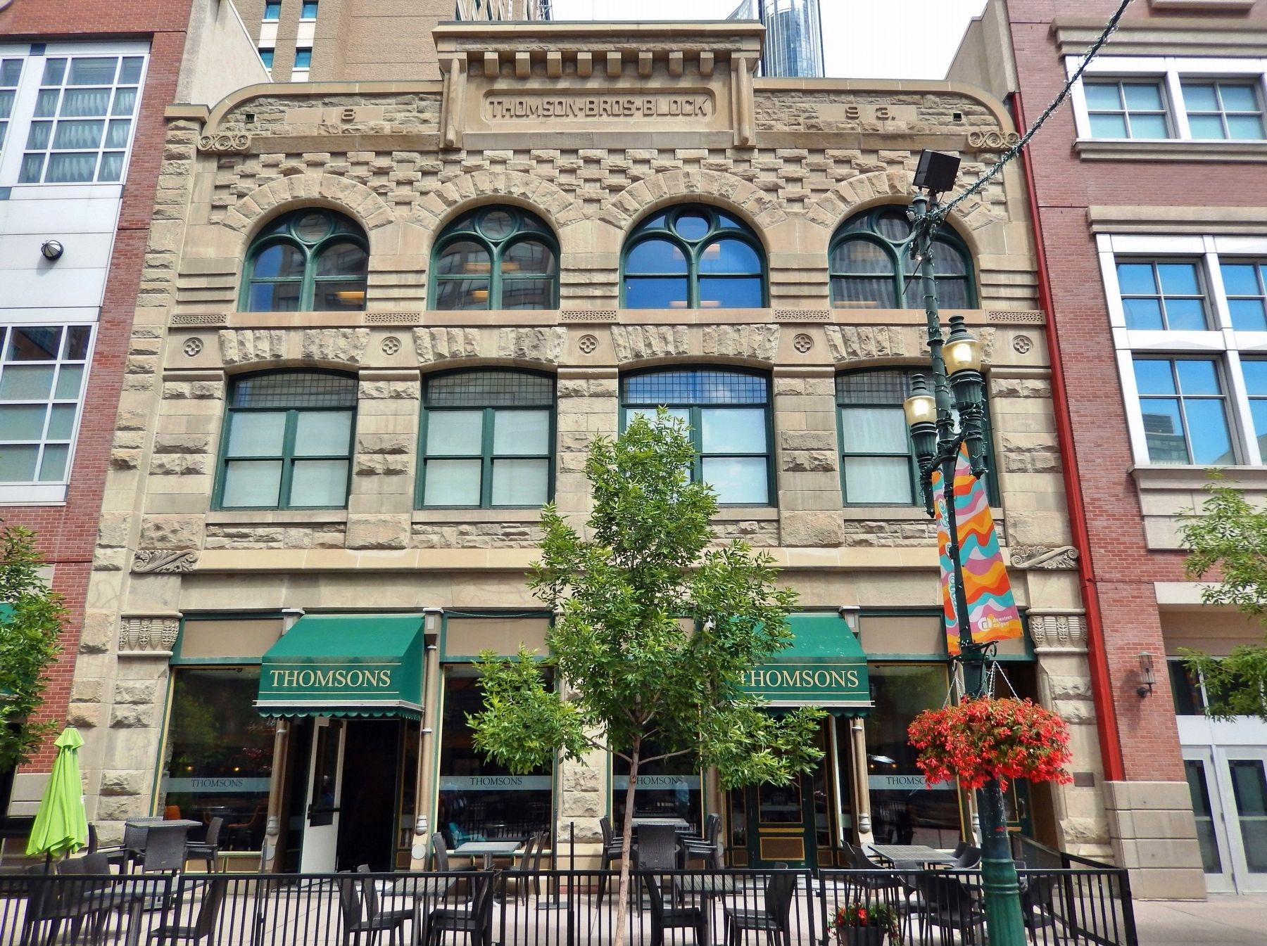 Thomson Block (<i>south/front elevation</i>). Click for full size. Thomson Block (<i>south/front elevation</i>) image. Click for full size.