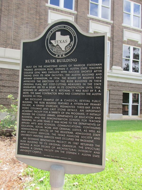Rusk Building Marker image. Click for full size.