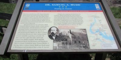 Dr. Samuel A. Mudd Marker (updated) image. Click for full size.