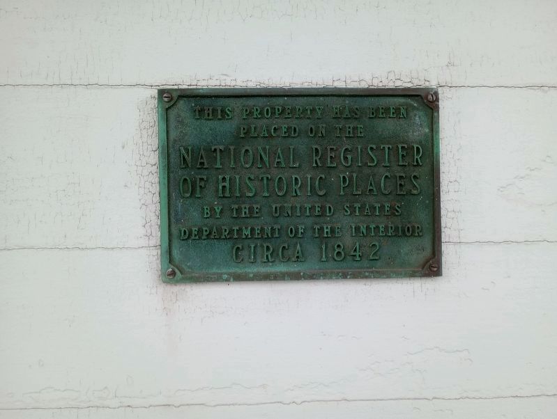 National Register of Historic Places plaque for Omar Chapel image. Click for full size.