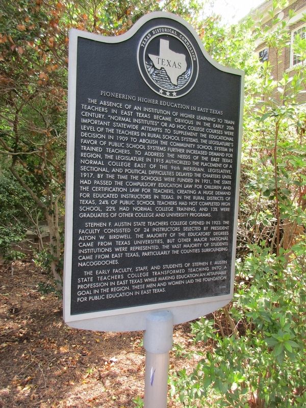 Pioneering Higher Education in East Texas Marker image. Click for full size.