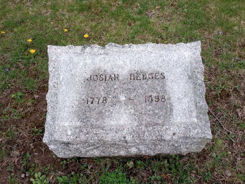 Josiah Hedges Grave Stone image. Click for full size.