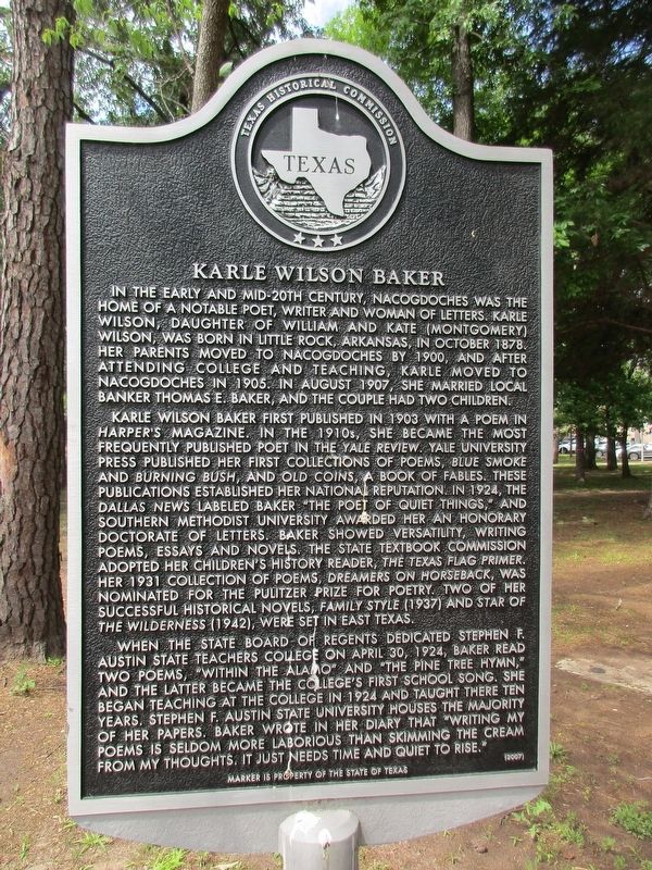 Karle Wilson Baker Marker image. Click for full size.