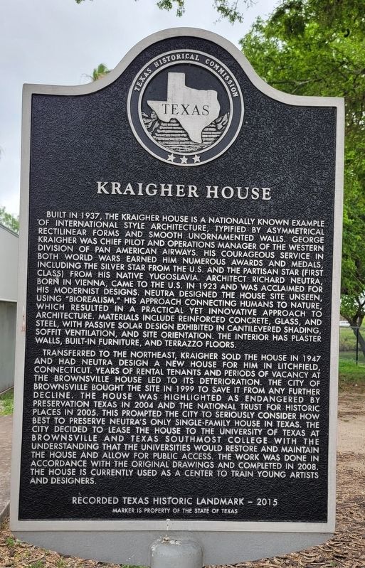 Kraigher House Marker image. Click for full size.