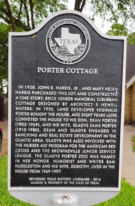 Porter Cottage Marker image. Click for full size.