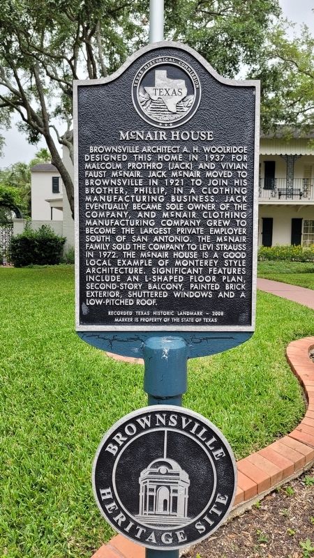 McNair House Marker image. Click for full size.