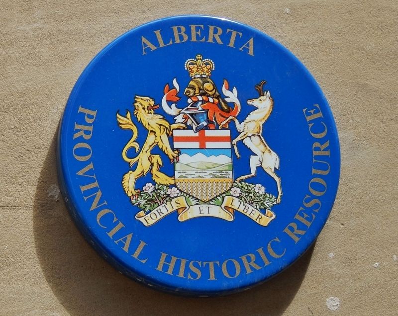 Alberta Registered Historic Resource Plaque image. Click for full size.