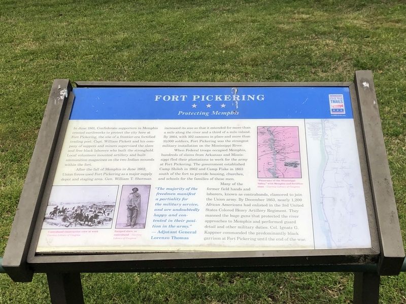 Fort Pickering Marker image. Click for full size.