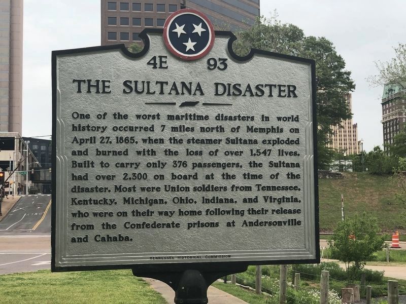 The Sultana Disaster Marker (new location) image. Click for full size.
