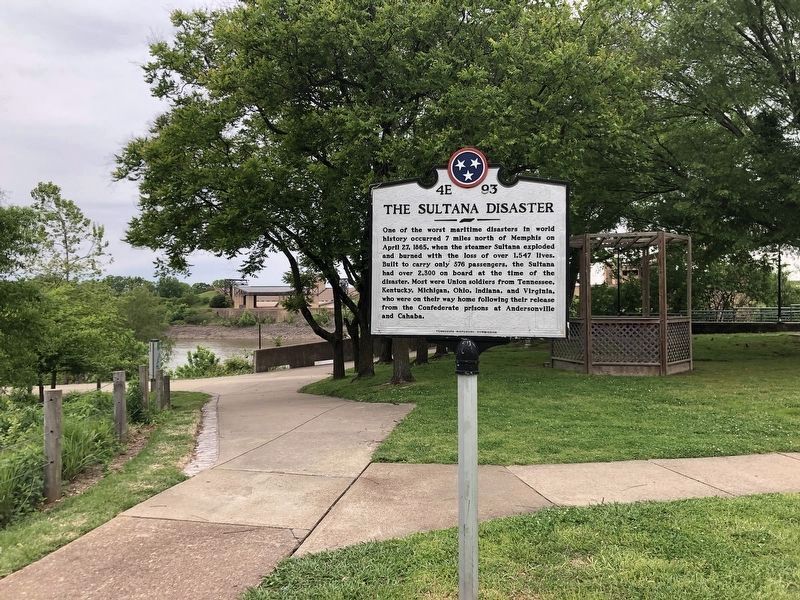 The Sultana Disaster Marker (new location) image. Click for full size.