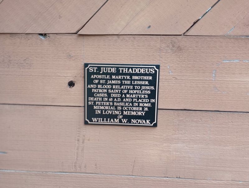 St. Jude Thaddeus Marker image. Click for full size.
