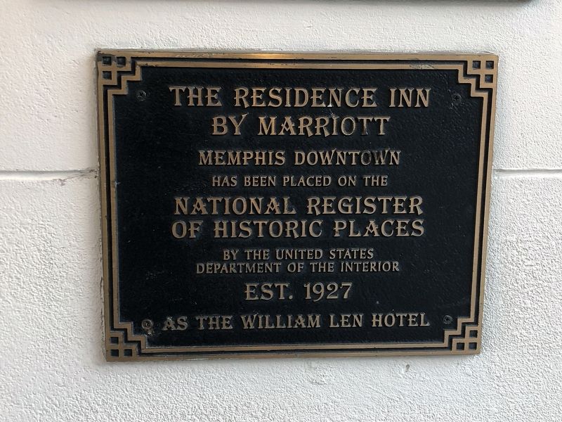 William Len Hotel Marker. Click for full size. William Len Hotel Marker image. Click for full size.