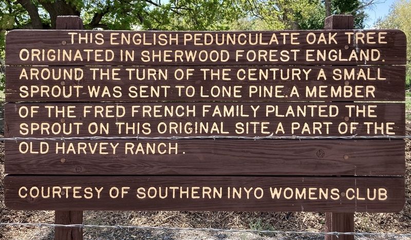 Fred French Family Oak Marker image. Click for full size.