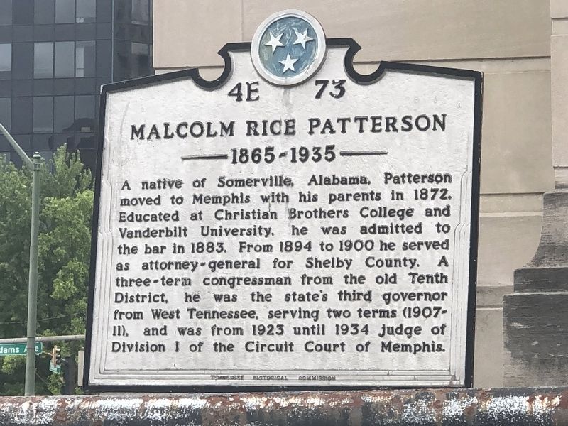 Malcolm Rice Patterson Marker image. Click for full size.