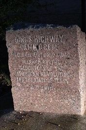 Kings Highway Camino Real Old San Antonio Road Marker. Click for full size. Kings Highway Camino Real Old San Antonio Road Marker image. Click for full size.