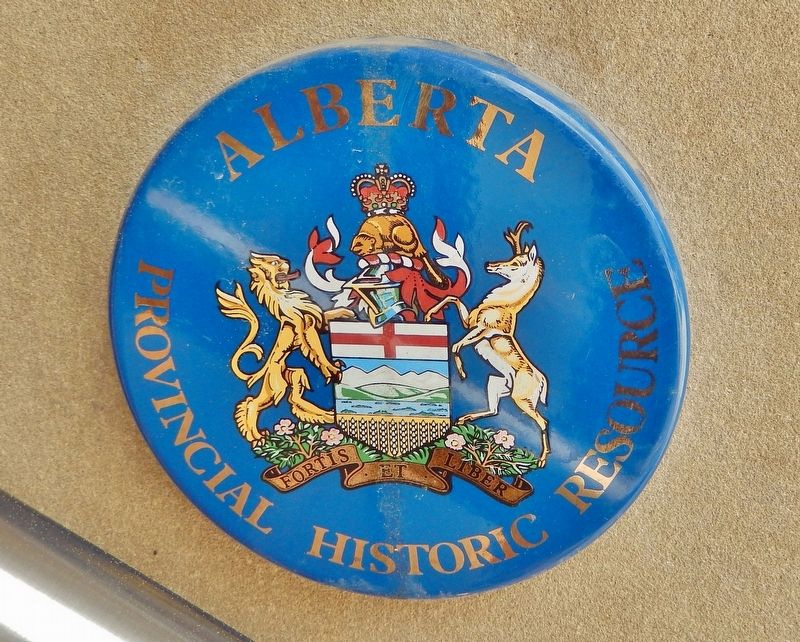 Alberta Provincial Heritage Resource Plaque image. Click for full size.