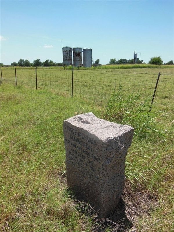 Kings Highway Camino Real Old San Antonio Road Marker. Click for full size. Kings Highway Camino Real Old San Antonio Road Marker image. Click for full size.
