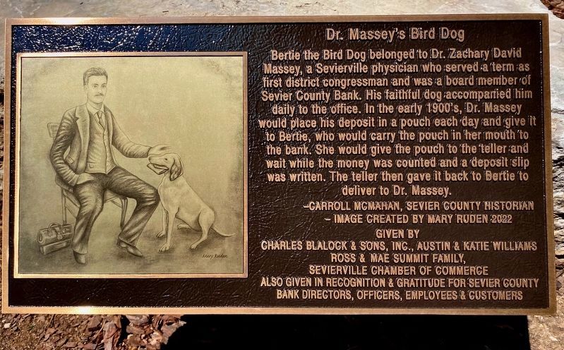 Dr. Massey's Bird Dog Marker image. Click for full size.