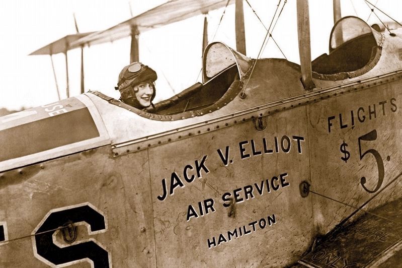 Eilleen Vollick (Canadas first licensed female pilot) image. Click for full size.