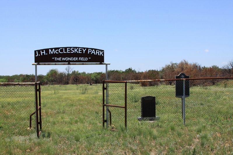 Site of J. H. McCleskey No. 1 Marker image. Click for full size.