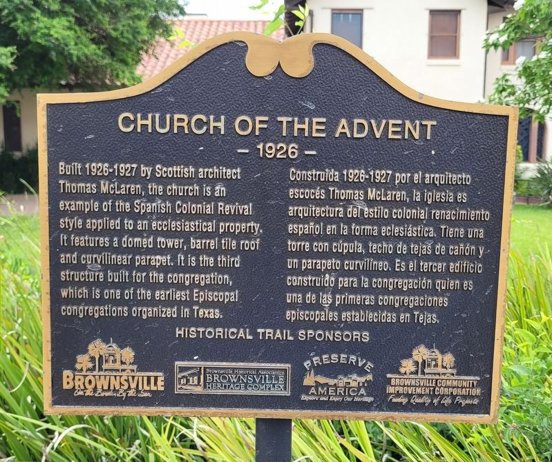 Church of the Advent Marker image. Click for full size.