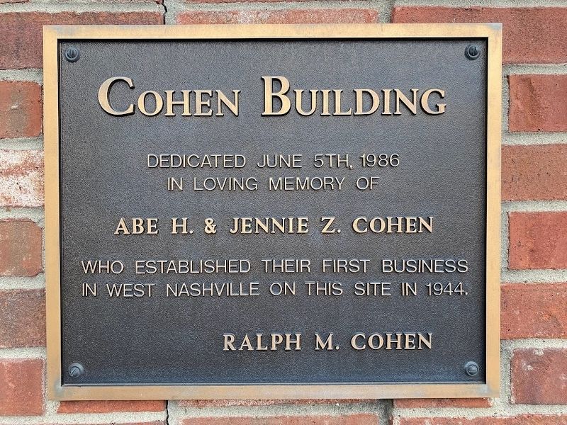 Cohen Building Marker image. Click for full size.