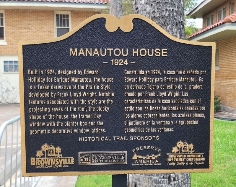 Manautou House Marker. Click for full size. Manautou House Marker image. Click for full size.