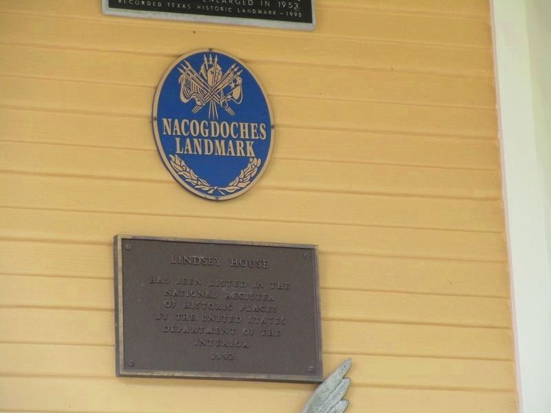 Lindsey House National Register of Historic Places Marker. Click for full size. Lindsey House National Register of Historic Places Marker image. Click for full size.