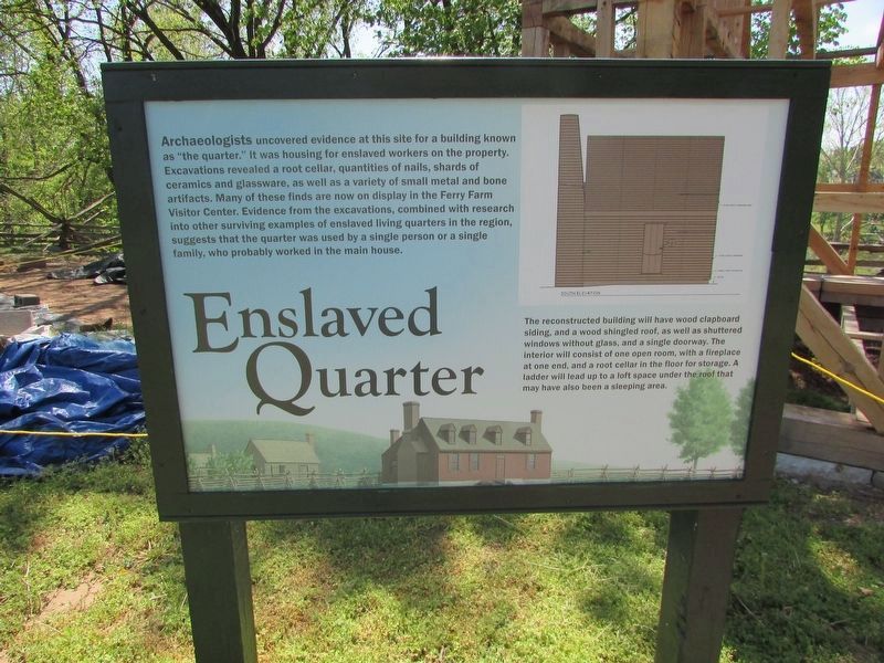 Enslaved Quarter Marker. Click for more information. Enslaved Quarter Marker image. Click for more information.