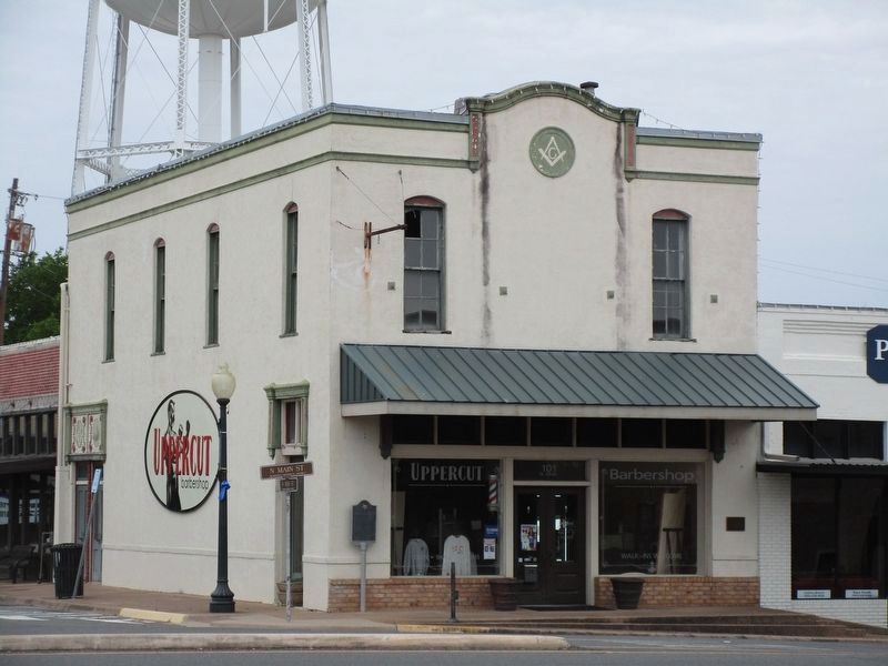 Masonic Lodge Building and Marker. Click for full size. Masonic Lodge Building and Marker image. Click for full size.