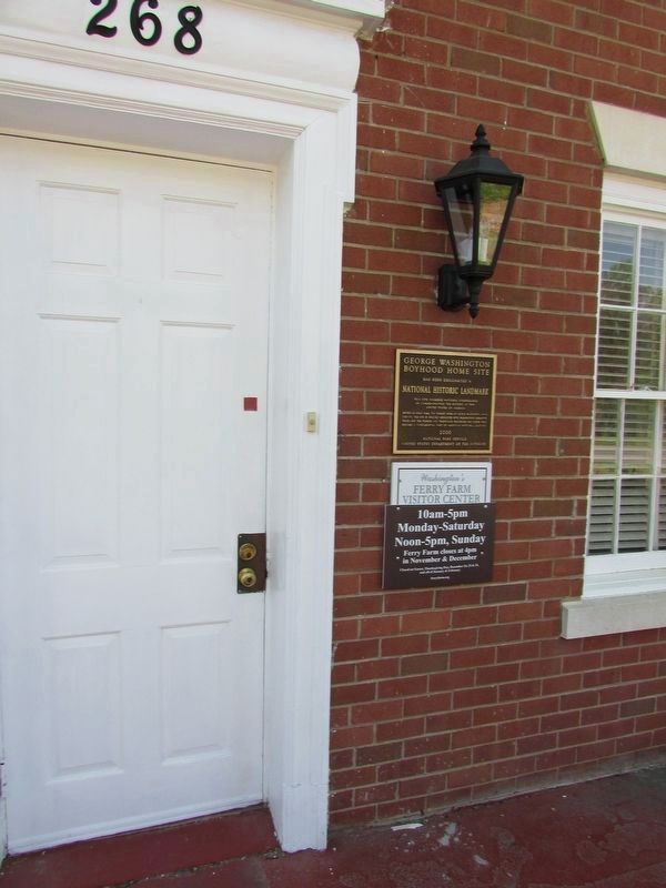 Marker can be seen to the right of the door. image. Click for full size.