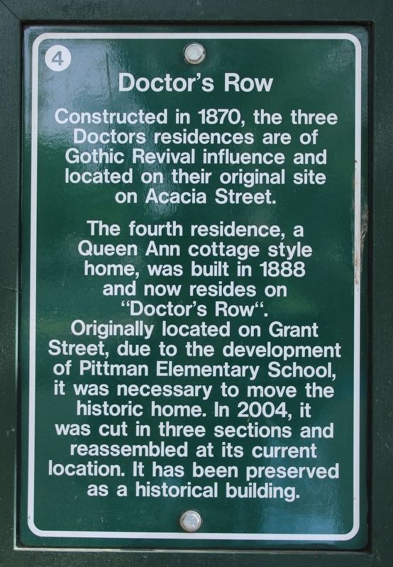 Doctor's Row Marker image. Click for full size.