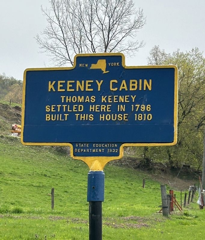 Keeney Cabin Marker. Click for full size. Keeney Cabin Marker image. Click for full size.