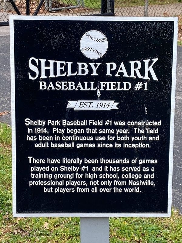 Shelby Park Marker image. Click for full size.