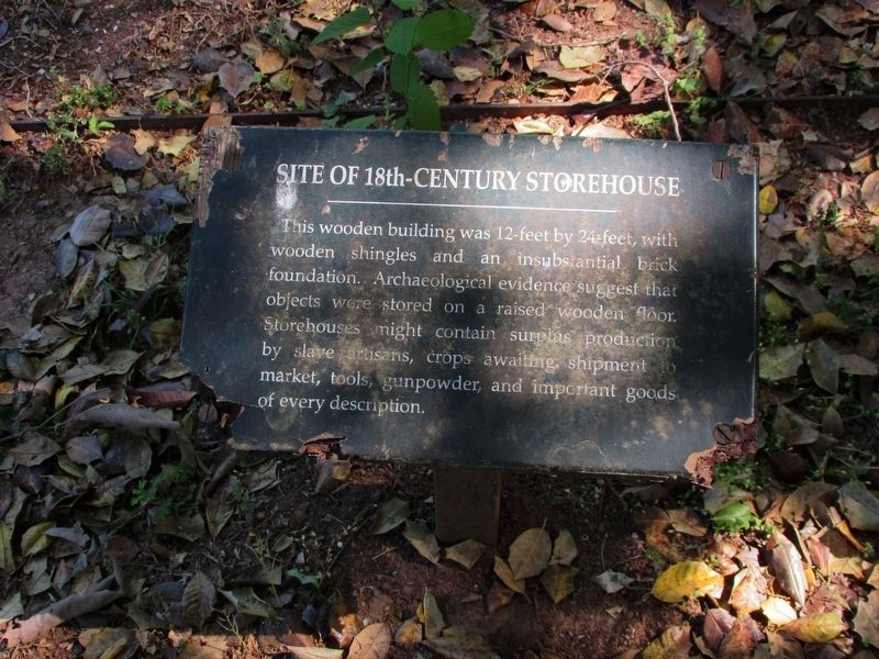 Site of 18th-Century Storehouse Marker image. Click for more information.