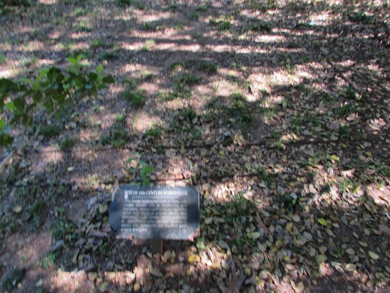 Site of 18th-Century Storehouse Marker. Click for full size. Site of 18th-Century Storehouse Marker image. Click for full size.