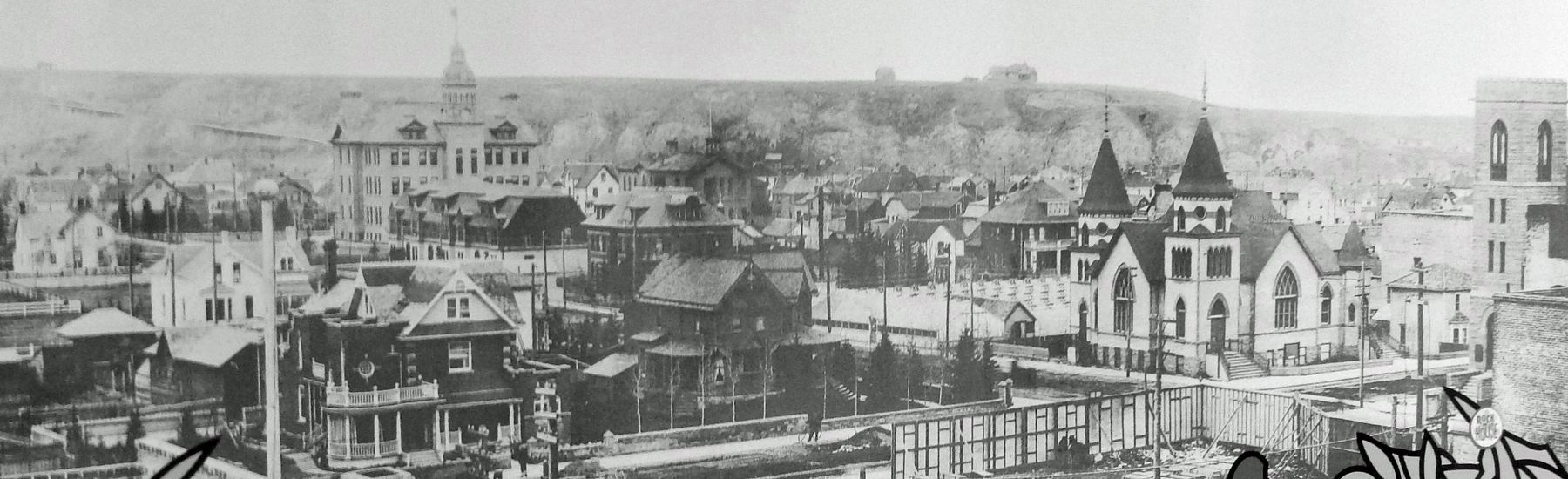 Marker detail: Calgary 1906 image. Click for full size.