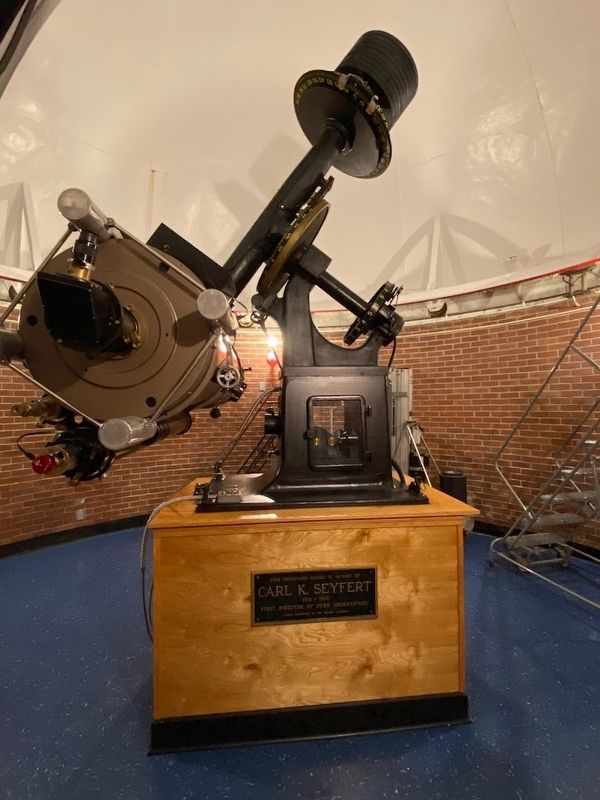 The Seyfert telescope in the Vanderbilt Dyer Observatory image. Click for full size.