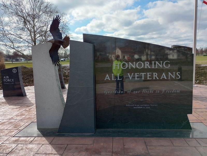 Honoring All Veterans Marker, Side One image. Click for full size.