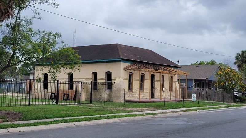 The view of the Tijerina House and Marker from the street. Click for full size. The view of the Tijerina House and Marker from the street image. Click for full size.