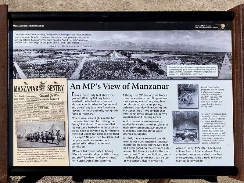 An MP's View of Manzanar image. Click for full size.