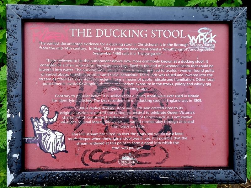 The Ducking Stool Marker image. Click for full size.