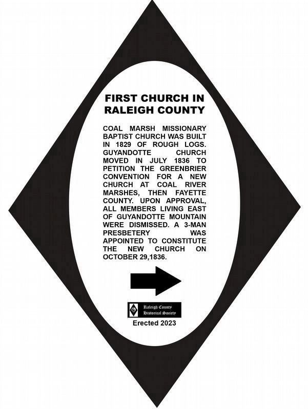 First Church in Raleigh County Marker image. Click for full size.