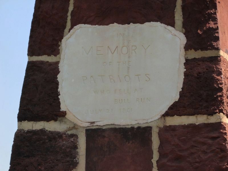 1st Battle of Bull Run Marker (close up) image. Click for full size.