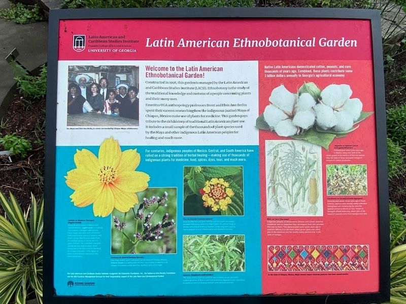 Latin American Ethnobotanical Garden Marker image. Click for full size.