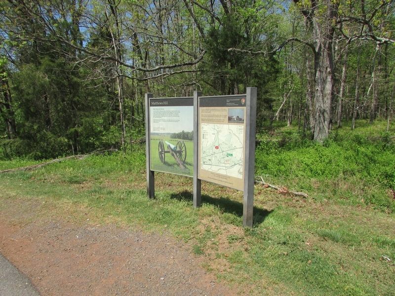 Matthews Hill Marker. Click for full size. Matthews Hill Marker image. Click for full size.