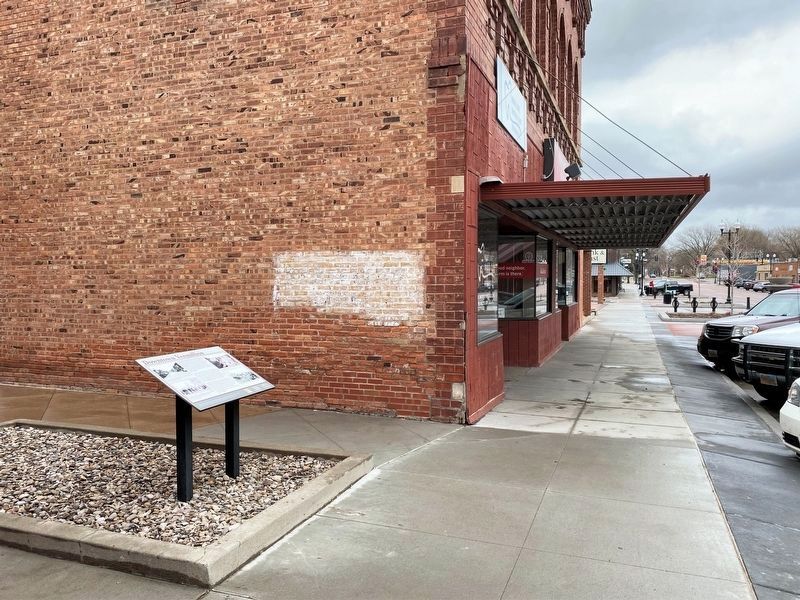 Downtown Vermillion Marker, from the west image. Click for full size.