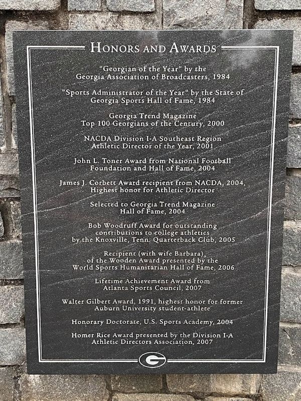 Honors and Awards Marker image. Click for full size.